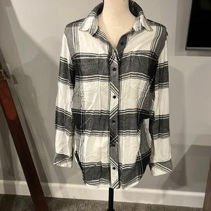 Athleta Heat Gen Tech plaid button down
